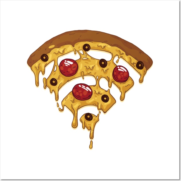 Pizza Wifi symbol Wall Art by madeinchorley